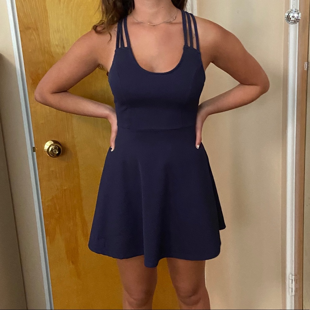 Navy mini dress